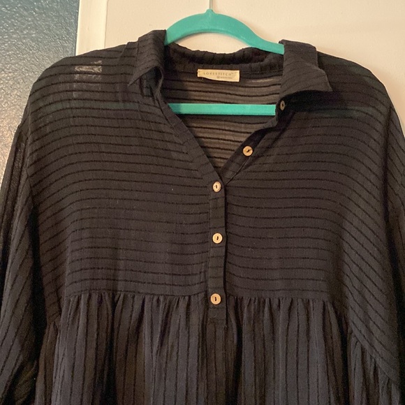 COPY - NWOT lovestitch summer breeze button up tunic - Picture 6 of 6